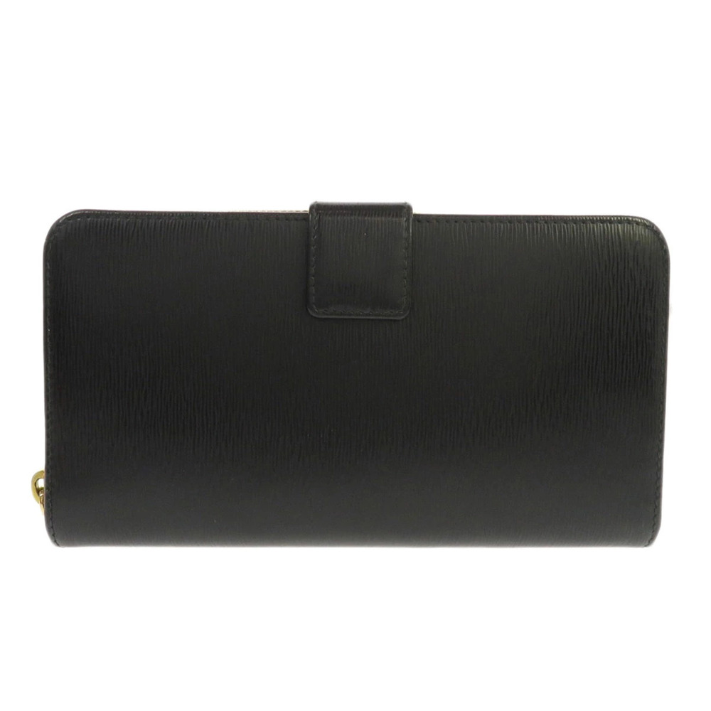 Prada leather motif long Wallet